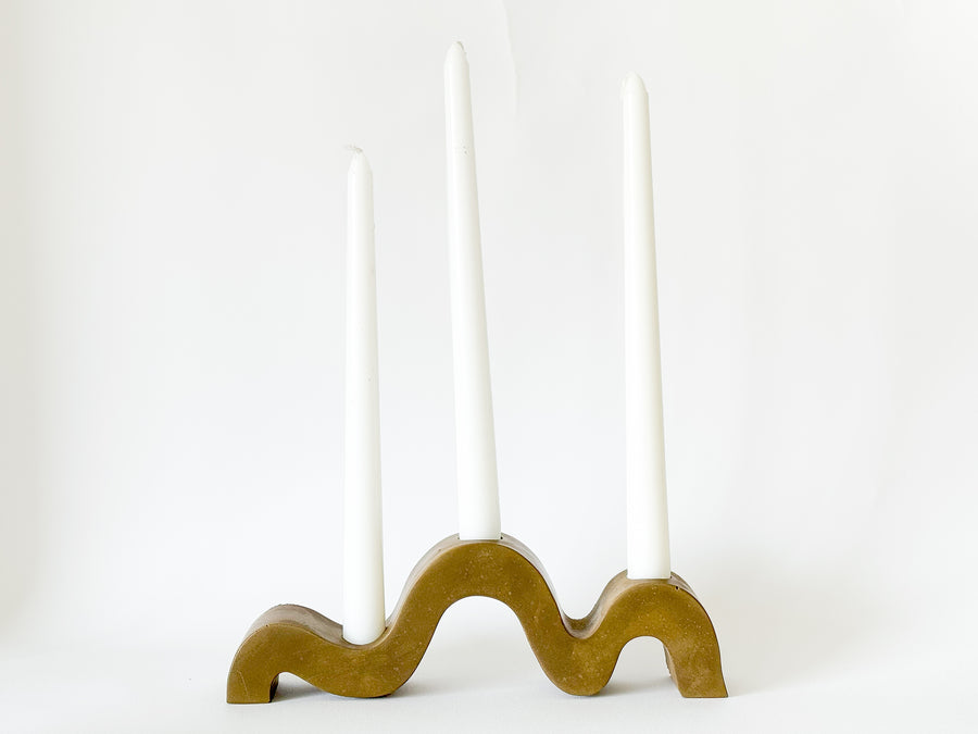 Wavy Taper Candle Holder