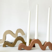 Wavy Taper Candle Holder